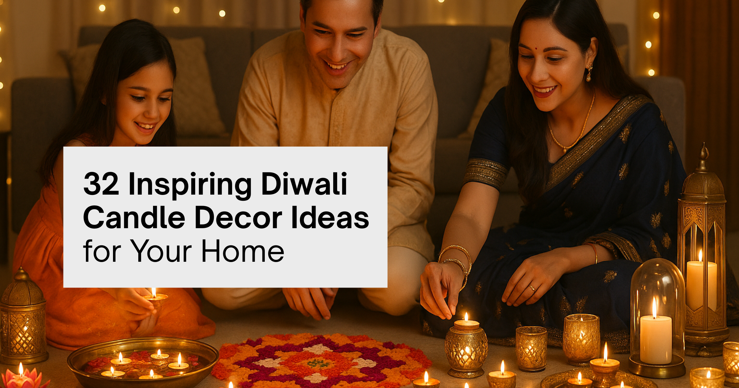 32 Inspiring Diwali Candle Decor Ideas for Your Home