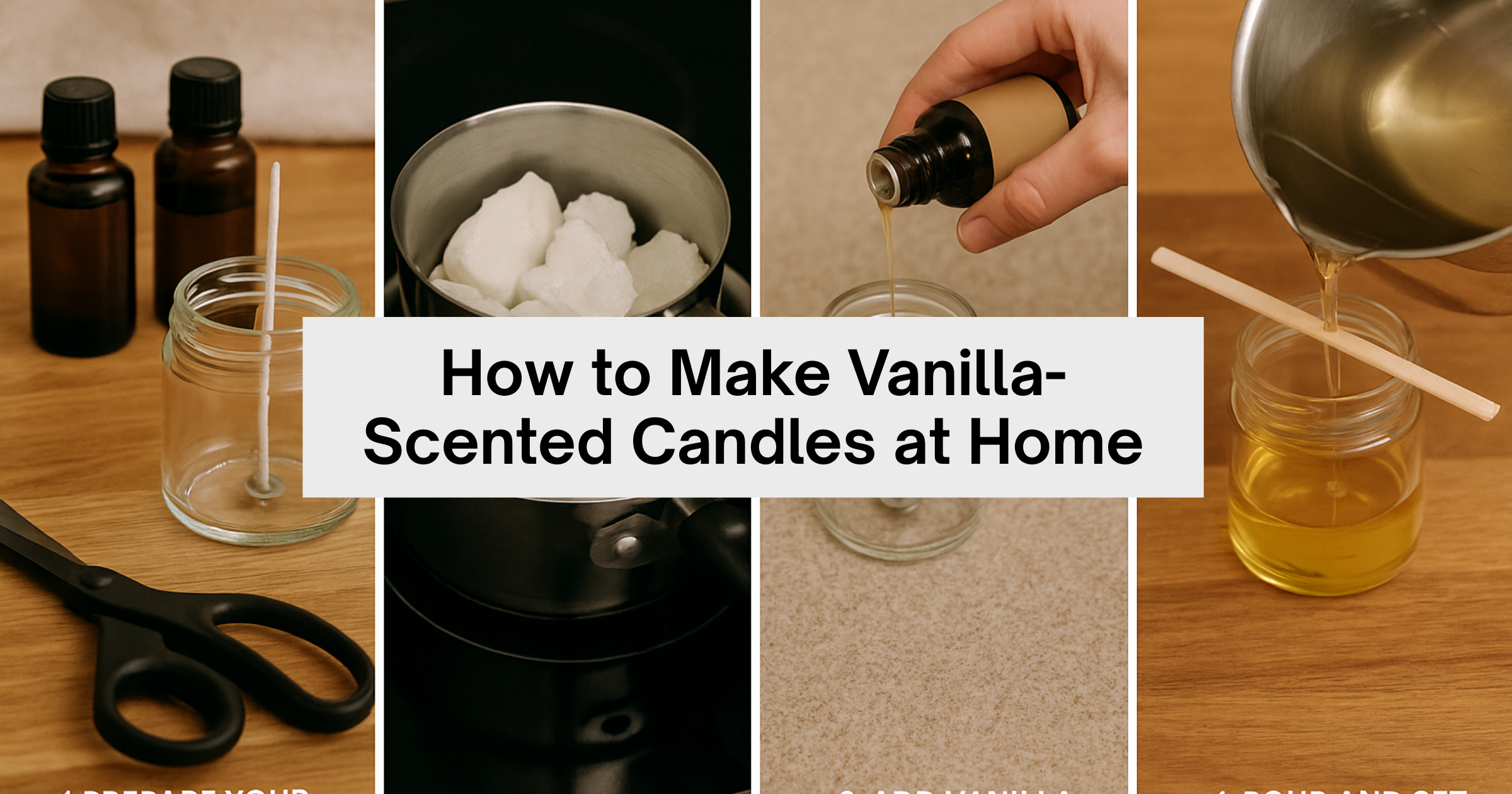 How to Make Vanilla-Scented Candles at Home