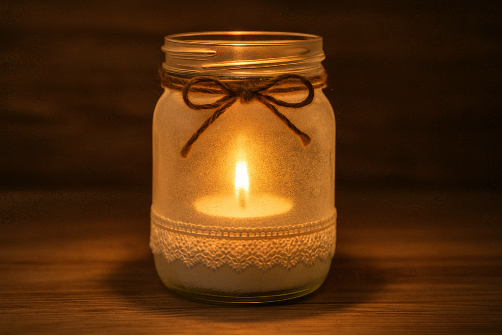 Mason Jar Candle Holder