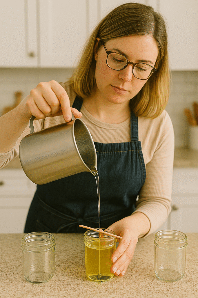 Pouring the Wax