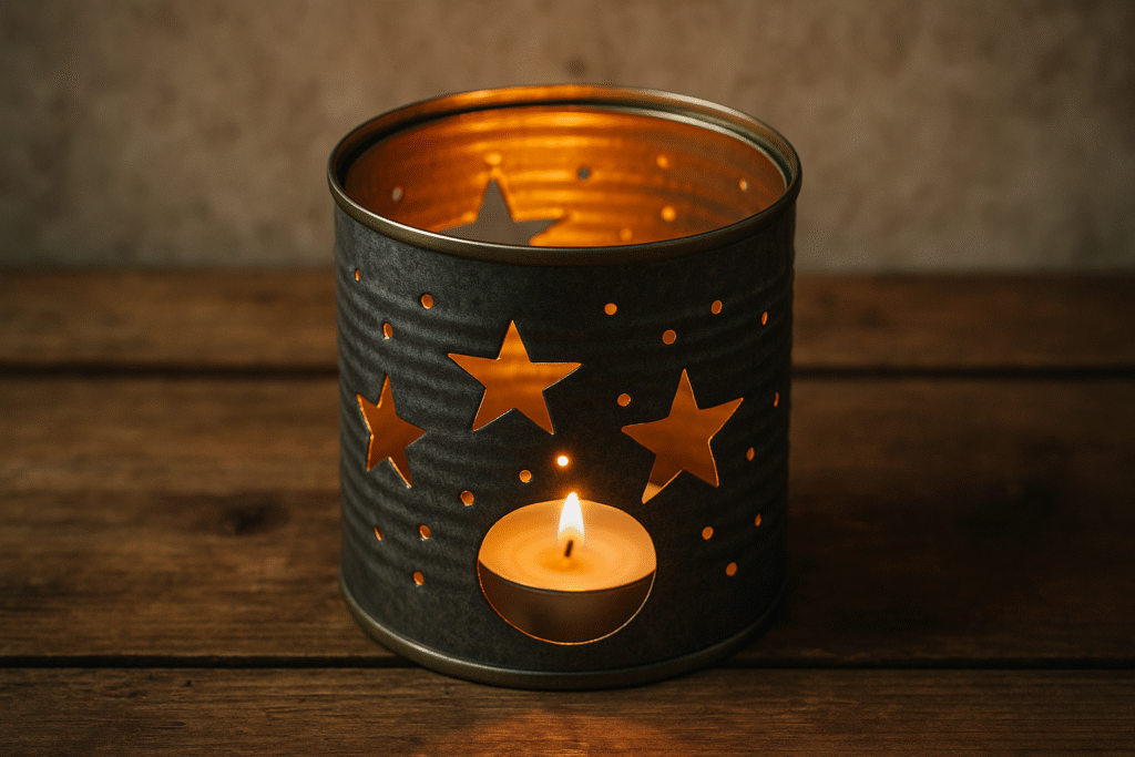 Tin Can Candle Holder