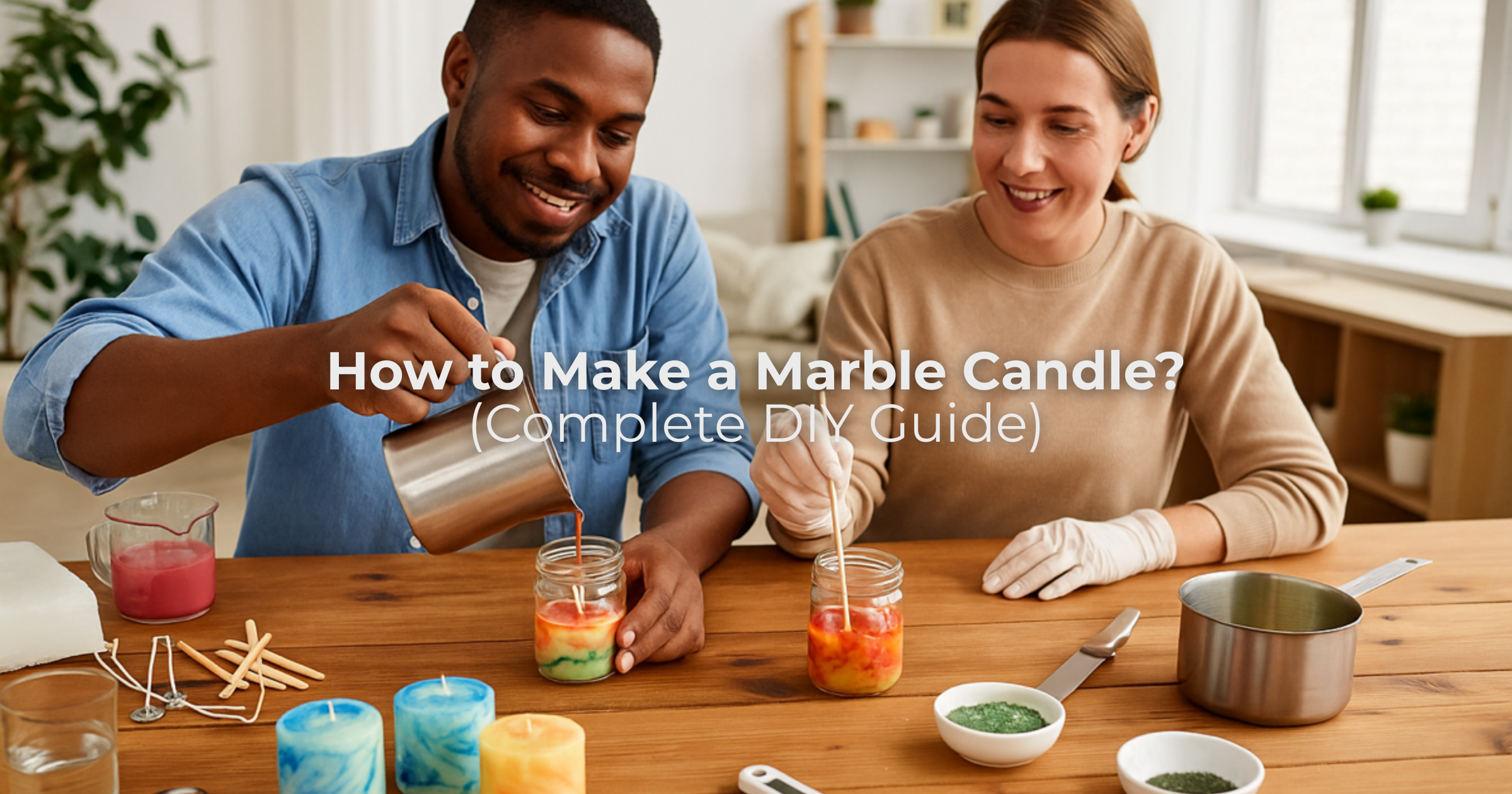 How to Make a Marble Candle
