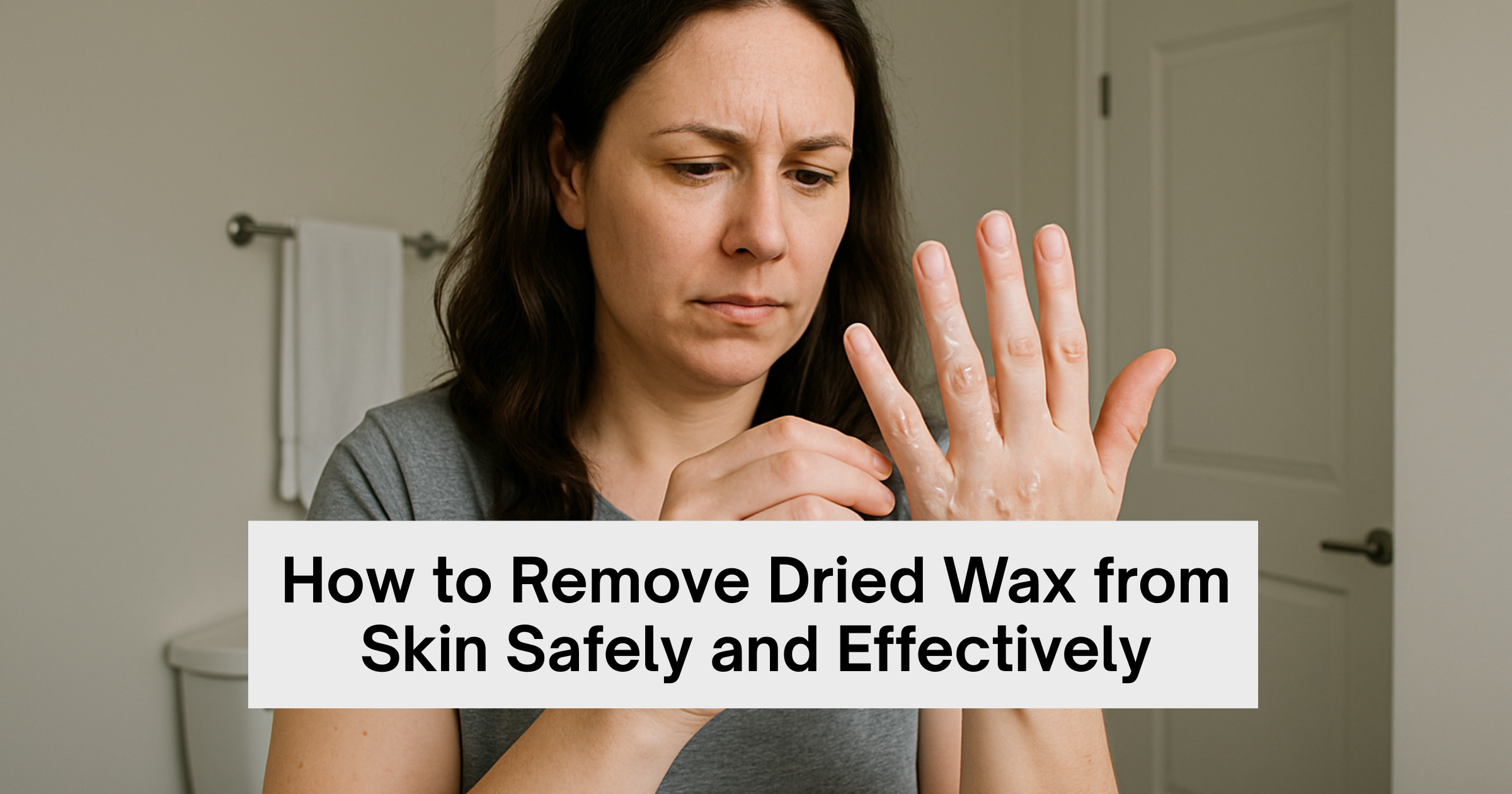 How to Remove Dried Wax from Skin Safely and Effectively