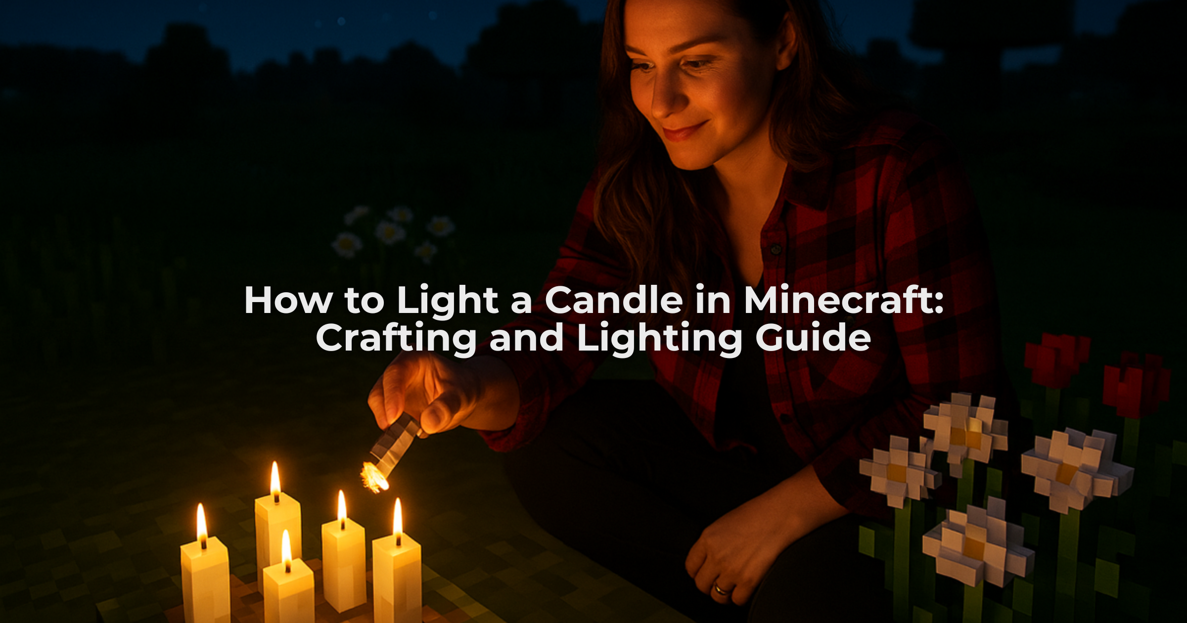 Lighting a Candle in Minecraft