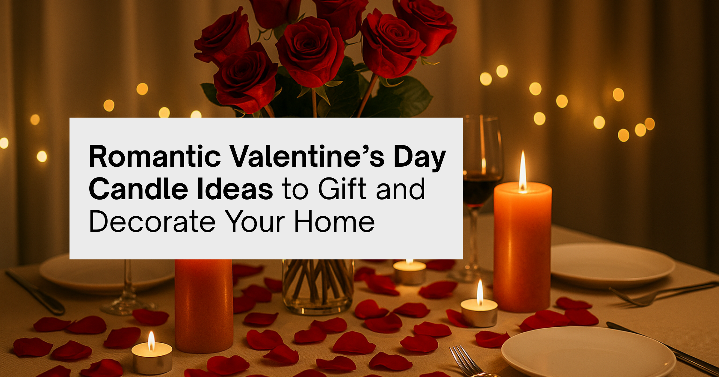 Romantic Valentine’s Day Candle Ideas to Gift and Decorate Your Home